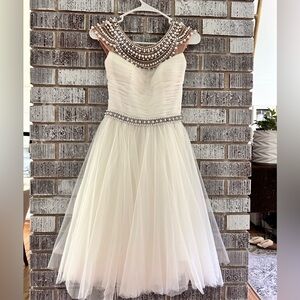 Sherri Hill- homecoming dress. Pearl and diamond beading
